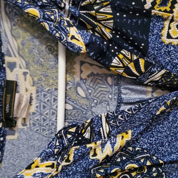 Vera Rose Women's Pleated Front Fun Blouse - Picture 3 of 5